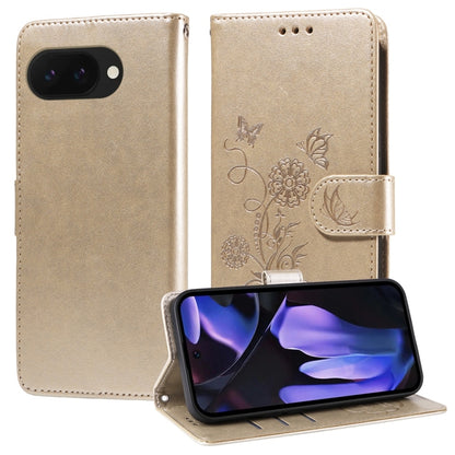 Embossed Butterfly Flowers Leather Phone Case, For Google Pixel 11 Pro XL, For Google Pixel 11 / Pixel 11 Pro, For Google Pixel 10a, For Google Pixel 9a, For Google Pixel 9 Pro XL, For Google Pixel 9 / 9 Pro, For Google Pixel 8a, For Google Pixel 8 Pro...