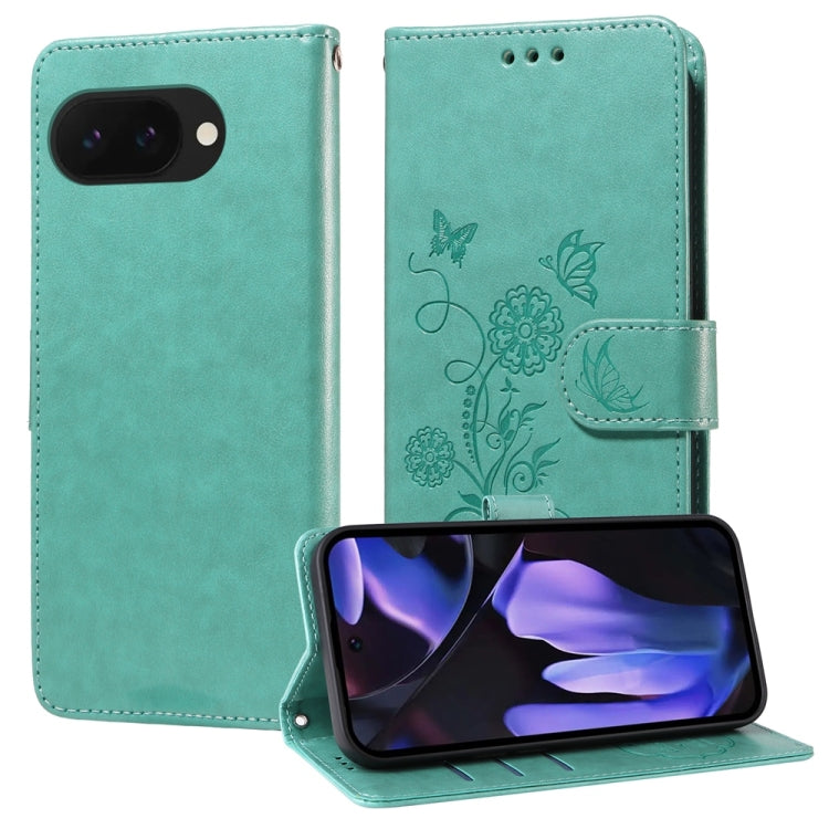 Embossed Butterfly Flowers Leather Phone Case, For Google Pixel 11 Pro XL, For Google Pixel 11 / Pixel 11 Pro, For Google Pixel 10a, For Google Pixel 9a, For Google Pixel 9 Pro XL, For Google Pixel 9 / 9 Pro, For Google Pixel 8a, For Google Pixel 8 Pro...