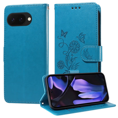 Embossed Butterfly Flowers Leather Phone Case, For Google Pixel 11 Pro XL, For Google Pixel 11 / Pixel 11 Pro, For Google Pixel 10a, For Google Pixel 9a, For Google Pixel 9 Pro XL, For Google Pixel 9 / 9 Pro, For Google Pixel 8a, For Google Pixel 8 Pro...