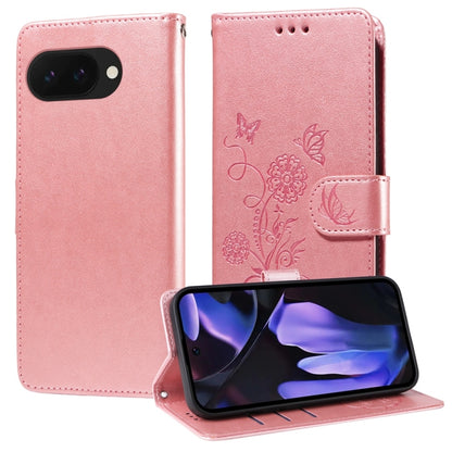 Embossed Butterfly Flowers Leather Phone Case, For Google Pixel 11 Pro XL, For Google Pixel 11 / Pixel 11 Pro, For Google Pixel 10a, For Google Pixel 9a, For Google Pixel 9 Pro XL, For Google Pixel 9 / 9 Pro, For Google Pixel 8a, For Google Pixel 8 Pro...
