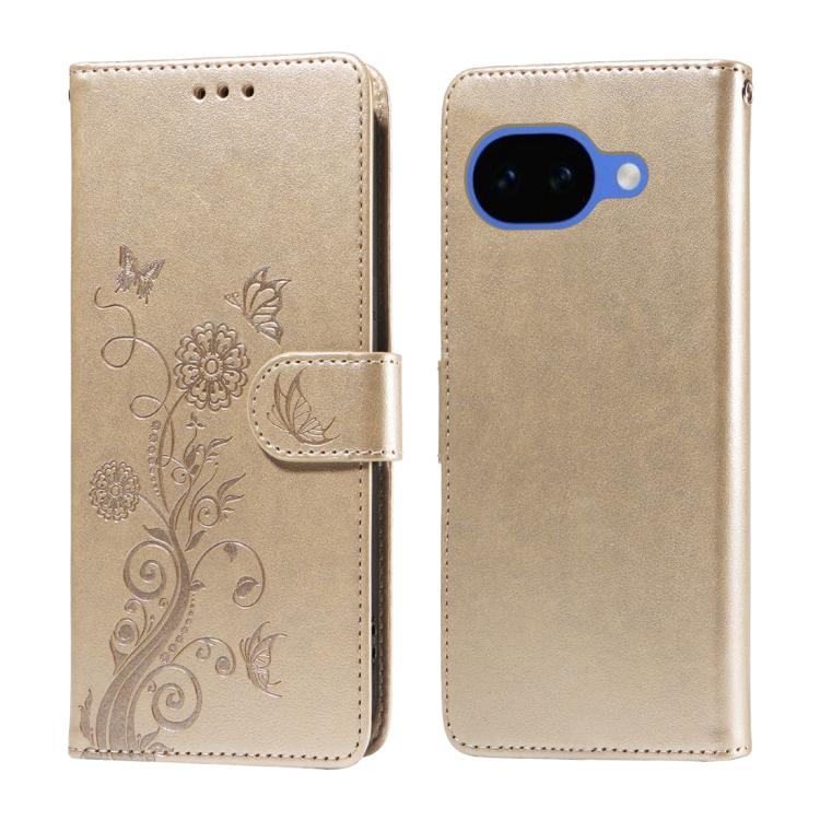 Embossed Butterfly Flowers Leather Phone Case, For Google Pixel 11 Pro XL, For Google Pixel 11 / Pixel 11 Pro, For Google Pixel 10a, For Google Pixel 9a, For Google Pixel 9 Pro XL, For Google Pixel 9 / 9 Pro, For Google Pixel 8a, For Google Pixel 8 Pro...