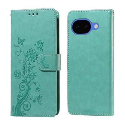 Embossed Butterfly Flowers Leather Phone Case, For Google Pixel 11 Pro XL, For Google Pixel 11 / Pixel 11 Pro, For Google Pixel 10a, For Google Pixel 9a, For Google Pixel 9 Pro XL, For Google Pixel 9 / 9 Pro, For Google Pixel 8a, For Google Pixel 8 Pro...