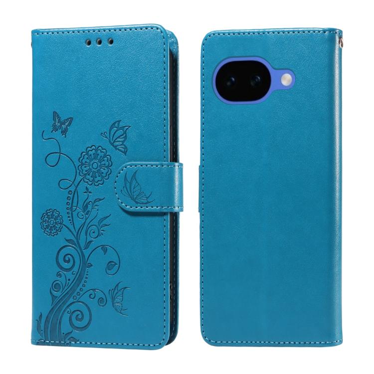 Embossed Butterfly Flowers Leather Phone Case, For Google Pixel 11 Pro XL, For Google Pixel 11 / Pixel 11 Pro, For Google Pixel 10a, For Google Pixel 9a, For Google Pixel 9 Pro XL, For Google Pixel 9 / 9 Pro, For Google Pixel 8a, For Google Pixel 8 Pro...