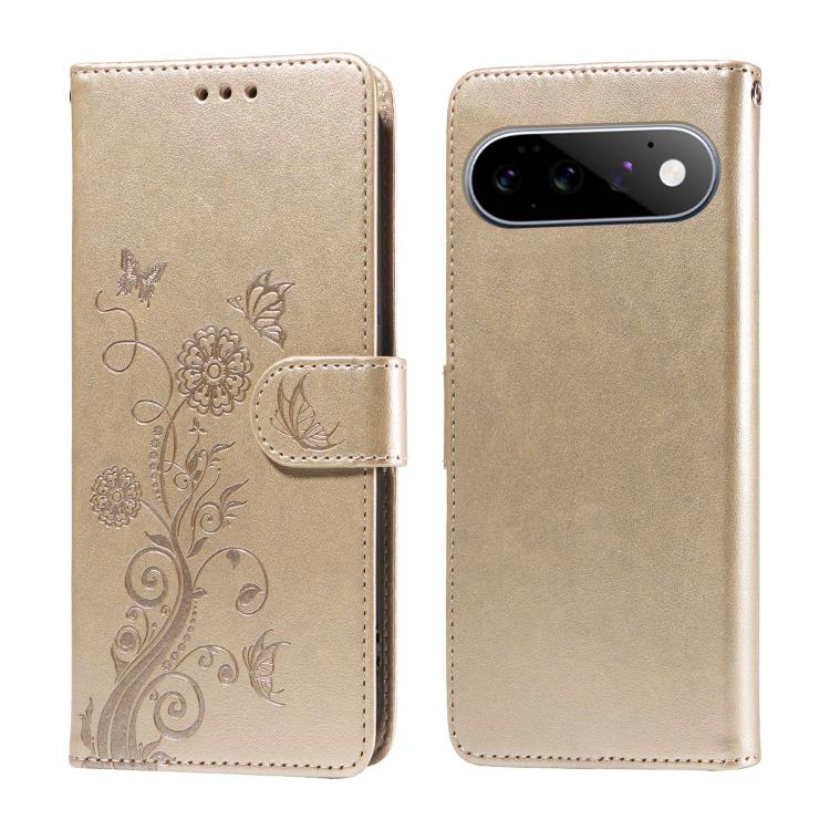 Embossed Butterfly Flowers Leather Phone Case, For Google Pixel 11 Pro XL, For Google Pixel 11 / Pixel 11 Pro, For Google Pixel 10a, For Google Pixel 9a, For Google Pixel 9 Pro XL, For Google Pixel 9 / 9 Pro, For Google Pixel 8a, For Google Pixel 8 Pro...
