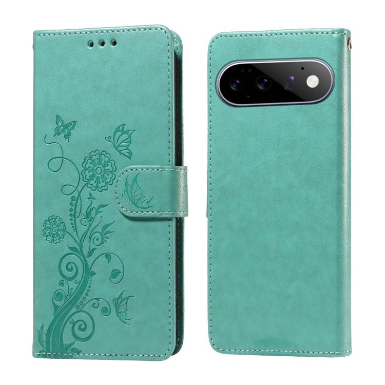 Embossed Butterfly Flowers Leather Phone Case, For Google Pixel 11 Pro XL, For Google Pixel 11 / Pixel 11 Pro, For Google Pixel 10a, For Google Pixel 9a, For Google Pixel 9 Pro XL, For Google Pixel 9 / 9 Pro, For Google Pixel 8a, For Google Pixel 8 Pro...