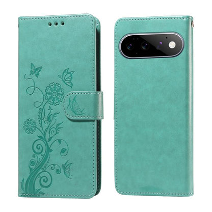 Embossed Butterfly Flowers Leather Phone Case, For Google Pixel 11 Pro XL, For Google Pixel 11 / Pixel 11 Pro, For Google Pixel 10a, For Google Pixel 9a, For Google Pixel 9 Pro XL, For Google Pixel 9 / 9 Pro, For Google Pixel 8a, For Google Pixel 8 Pro...