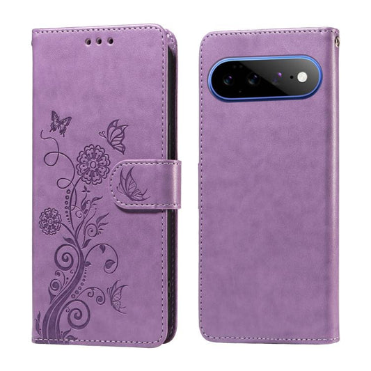 Embossed Butterfly Flowers Leather Phone Case, For Google Pixel 11 Pro XL, For Google Pixel 11 / Pixel 11 Pro, For Google Pixel 10a, For Google Pixel 9a, For Google Pixel 9 Pro XL, For Google Pixel 9 / 9 Pro, For Google Pixel 8a, For Google Pixel 8 Pro...