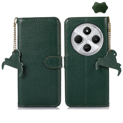 Genuine Leather Litchi Texture RFID Leather Phone Case, For Redmi A7 Pro 171mm/Poco C85x 5G, For Redmi Turbo 5 Max / Poco X8 Pro Max, For Redmi Turbo 5 5G / Poco X8 Pro 5G, For Redmi Note 15 5G Global 164mm, For Redmi K90 Pro Max/Poco F8 Ultra         ...