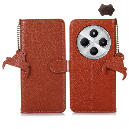 Genuine Leather Litchi Texture RFID Leather Phone Case, For Redmi A7 Pro 171mm/Poco C85x 5G, For Redmi Turbo 5 Max / Poco X8 Pro Max, For Redmi Turbo 5 5G / Poco X8 Pro 5G, For Redmi Note 15 5G Global 164mm, For Redmi K90 Pro Max/Poco F8 Ultra         ...