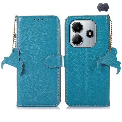 Genuine Leather Litchi Texture RFID Leather Phone Case, For Redmi A7 Pro 171mm/Poco C85x 5G, For Redmi Turbo 5 Max / Poco X8 Pro Max, For Redmi Turbo 5 5G / Poco X8 Pro 5G, For Redmi Note 15 5G Global 164mm, For Redmi K90 Pro Max/Poco F8 Ultra         ...