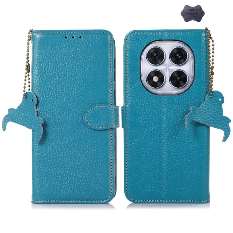 Genuine Leather Litchi Texture RFID Leather Phone Case, For Redmi A7 Pro 171mm/Poco C85x 5G, For Redmi Turbo 5 Max / Poco X8 Pro Max, For Redmi Turbo 5 5G / Poco X8 Pro 5G, For Redmi Note 15 5G Global 164mm, For Redmi K90 Pro Max/Poco F8 Ultra         ...