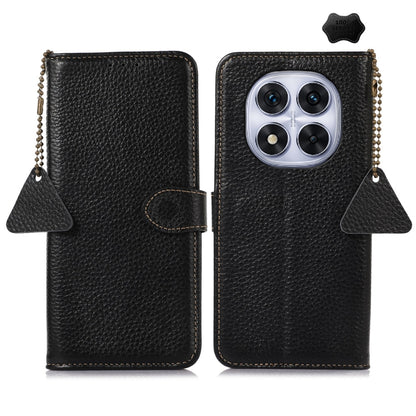 Genuine Leather Litchi Texture RFID Leather Phone Case, For Redmi A7 Pro 171mm/Poco C85x 5G, For Redmi Turbo 5 Max / Poco X8 Pro Max, For Redmi Turbo 5 5G / Poco X8 Pro 5G, For Redmi Note 15 5G Global 164mm, For Redmi K90 Pro Max/Poco F8 Ultra         ...