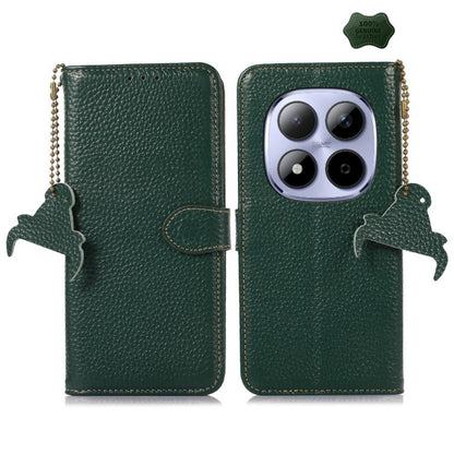 Genuine Leather Litchi Texture RFID Leather Phone Case, For Redmi A7 Pro 171mm/Poco C85x 5G, For Redmi Turbo 5 Max / Poco X8 Pro Max, For Redmi Turbo 5 5G / Poco X8 Pro 5G, For Redmi Note 15 5G Global 164mm, For Redmi K90 Pro Max/Poco F8 Ultra         ...
