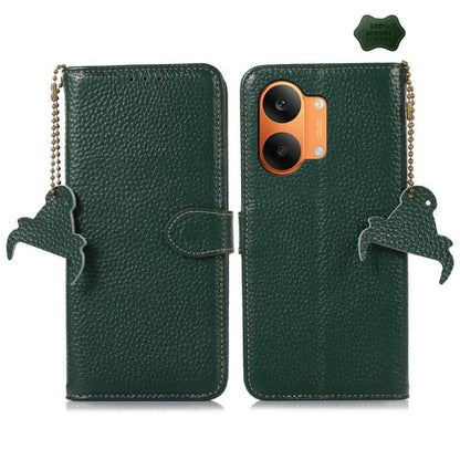 Genuine Leather Litchi Texture RFID Leather Phone Case, For Redmi A7 Pro 171mm/Poco C85x 5G, For Redmi Turbo 5 Max / Poco X8 Pro Max, For Redmi Turbo 5 5G / Poco X8 Pro 5G, For Redmi Note 15 5G Global 164mm, For Redmi K90 Pro Max/Poco F8 Ultra         ...