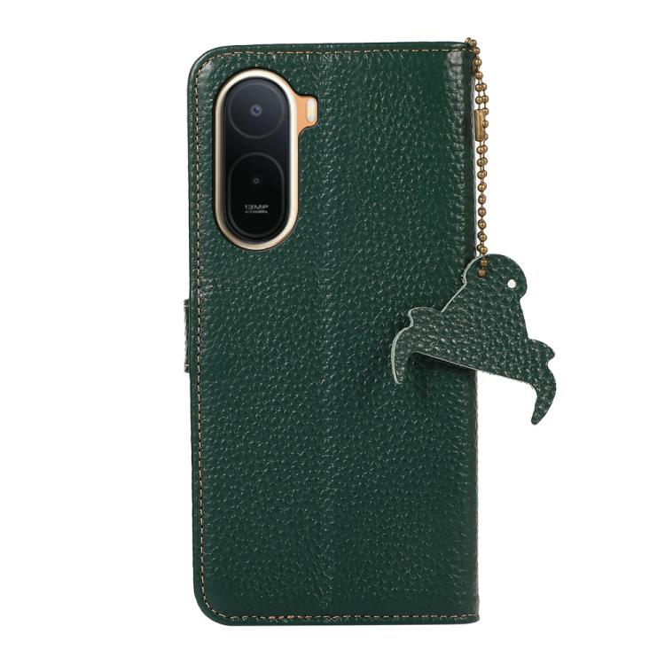 Genuine Leather Litchi Texture RFID Leather Phone Case, For Redmi A7 Pro 171mm/Poco C85x 5G, For Redmi Turbo 5 Max / Poco X8 Pro Max, For Redmi Turbo 5 5G / Poco X8 Pro 5G, For Redmi Note 15 5G Global 164mm, For Redmi K90 Pro Max/Poco F8 Ultra         ...
