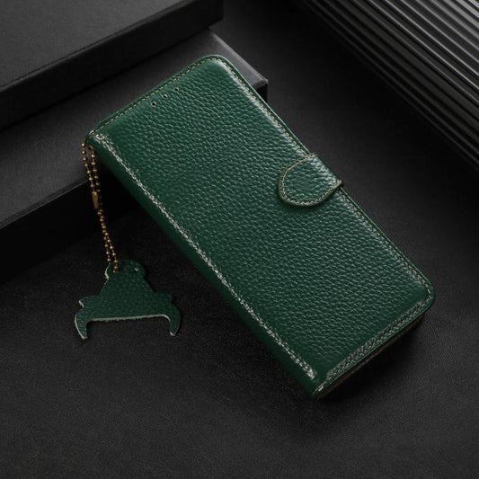 Genuine Leather Litchi Texture RFID Leather Phone Case, For Redmi K100 Pro Max/Poco F9 Ultra 5G, For Redmi K100 Pro 5G/Poco F9 Pro 5G, For Redmi A7 Pro 171mm/Poco C85x 5G, For Redmi Turbo 5 Max / Poco X8 Pro Max, For Redmi Turbo 5 5G / Poco X8 Pro 5G  ...
