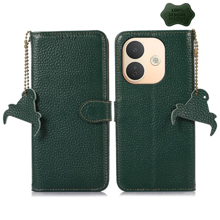 Genuine Leather Litchi Texture RFID Leather Phone Case, For Redmi Note 17 Pro+ 5G Global 163.4mm, For Redmi Note 17 Pro 5G Global 163.5mm, For Redmi K100 Pro Max/Poco F9 Ultra 5G, For Redmi K100 Pro 5G/Poco F9 Pro 5G, For Redmi A7 Pro 171mm/Poco C85x 5...