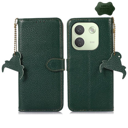 Genuine Leather Litchi Texture RFID Leather Phone Case, For Redmi Note 17 Pro+ 5G Global 163.4mm, For Redmi Note 17 Pro 5G Global 163.5mm, For Redmi K100 Pro Max/Poco F9 Ultra 5G, For Redmi K100 Pro 5G/Poco F9 Pro 5G, For Redmi A7 Pro 171mm/Poco C85x 5...