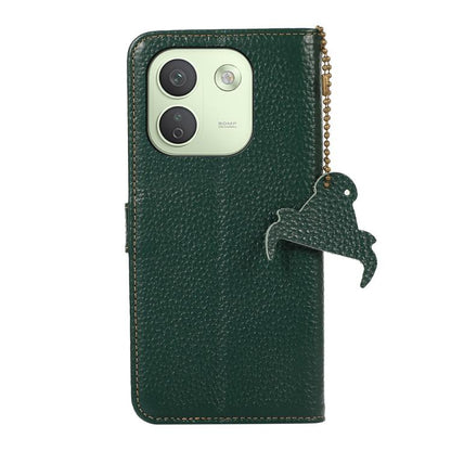 Genuine Leather Litchi Texture RFID Leather Phone Case, For Redmi Note 17 Pro+ 5G Global 163.4mm, For Redmi Note 17 Pro 5G Global 163.5mm, For Redmi K100 Pro Max/Poco F9 Ultra 5G, For Redmi K100 Pro 5G/Poco F9 Pro 5G, For Redmi A7 Pro 171mm/Poco C85x 5...