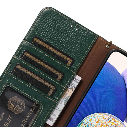 Genuine Leather Litchi Texture RFID Leather Phone Case, For Redmi Note 17 Pro+ 5G Global 163.4mm, For Redmi Note 17 Pro 5G Global 163.5mm, For Redmi K100 Pro Max/Poco F9 Ultra 5G, For Redmi K100 Pro 5G/Poco F9 Pro 5G, For Redmi A7 Pro 171mm/Poco C85x 5...