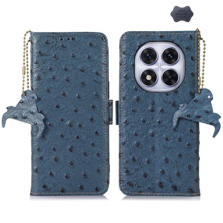 Ostrich Pattern Genuine Leather RFID Phone Case, For Redmi A7 Pro 171mm/Poco C85x 5G, For Redmi Turbo 5 Max / Poco X8 Pro Max, For Redmi Turbo 5 5G / Poco X8 Pro 5G, For Redmi Note 15 5G Global 164mm, For Redmi K90 Pro Max/Poco F8 Ultra                ...