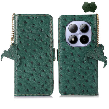 Ostrich Pattern Genuine Leather RFID Phone Case, For Redmi A7 Pro 171mm/Poco C85x 5G, For Redmi Turbo 5 Max / Poco X8 Pro Max, For Redmi Turbo 5 5G / Poco X8 Pro 5G, For Redmi Note 15 5G Global 164mm, For Redmi K90 Pro Max/Poco F8 Ultra                ...
