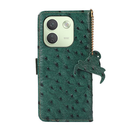 Ostrich Pattern Genuine Leather RFID Phone Case, For Redmi Note 17 Pro+ 5G Global 163.4, For Redmi Note 17 Pro 5G Global 163.5mm, For Redmi K100 Pro Max/Poco F9 Ultra 5G, For Redmi K100 Pro 5G/Poco F9 Pro 5G, For Redmi A7 Pro 171mm/Poco C85x 5G        ...