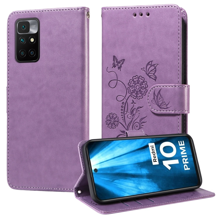 Embossed Butterfly Flowers Leather Phone Case, For Redmi Note 12 Explorer / Note 12 Pro+, For Redmi Note 12 Pro 5G Global, For Redmi Note 12 5G Global, For Redmi Note 10 4G India / 10S 4G, For Redmi Note 11 SE 4G India, For Redmi 10 2022 / 10 Prime    ...