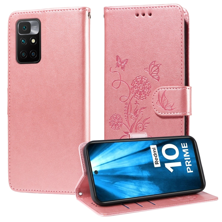 Embossed Butterfly Flowers Leather Phone Case, For Redmi Note 12 Explorer / Note 12 Pro+, For Redmi Note 12 Pro 5G Global, For Redmi Note 12 5G Global, For Redmi Note 10 4G India / 10S 4G, For Redmi Note 11 SE 4G India, For Redmi 10 2022 / 10 Prime    ...