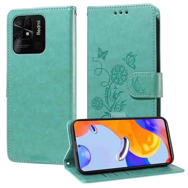 Embossed Butterfly Flowers Leather Phone Case, For Redmi Note 12 Explorer / Note 12 Pro+, For Redmi Note 12 Pro 5G Global, For Redmi Note 12 5G Global, For Redmi Note 10 4G India / 10S 4G, For Redmi Note 11 SE 4G India, For Redmi 10 2022 / 10 Prime    ...