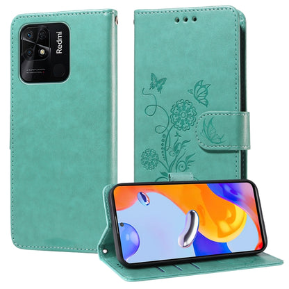 Embossed Butterfly Flowers Leather Phone Case, For Redmi Note 12 Explorer / Note 12 Pro+, For Redmi Note 12 Pro 5G Global, For Redmi Note 12 5G Global, For Redmi Note 10 4G India / 10S 4G, For Redmi Note 11 SE 4G India, For Redmi 10 2022 / 10 Prime    ...