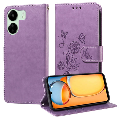 Embossed Butterfly Flowers Leather Phone Case, For Redmi Note 14 5G, For Redmi Note 14 Pro 5G / Note 14 Pro+ 5G, For Redmi 14C, For Redmi K70 Ultra, For Redmi 13 4G / Note 13R, For Redmi K70 / K70 Pro, For Redmi Note 13 Pro 4G, For Redmi 13C 5G / 4G / ...