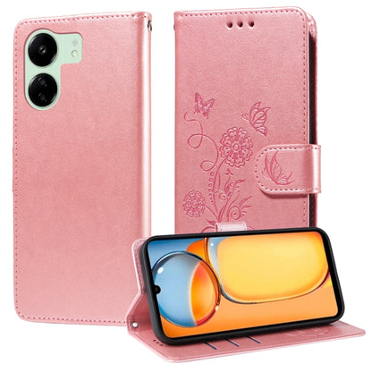 Embossed Butterfly Flowers Leather Phone Case, For Redmi Note 14 5G, For Redmi Note 14 Pro 5G / Note 14 Pro+ 5G, For Redmi 14C, For Redmi K70 Ultra, For Redmi 13 4G / Note 13R, For Redmi K70 / K70 Pro, For Redmi Note 13 Pro 4G, For Redmi 13C 5G / 4G / ...
