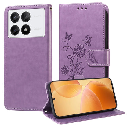 Embossed Butterfly Flowers Leather Phone Case, For Redmi Note 14 5G, For Redmi Note 14 Pro 5G / Note 14 Pro+ 5G, For Redmi 14C, For Redmi K70 Ultra, For Redmi 13 4G / Note 13R, For Redmi K70 / K70 Pro, For Redmi Note 13 Pro 4G, For Redmi 13C 5G / 4G / ...