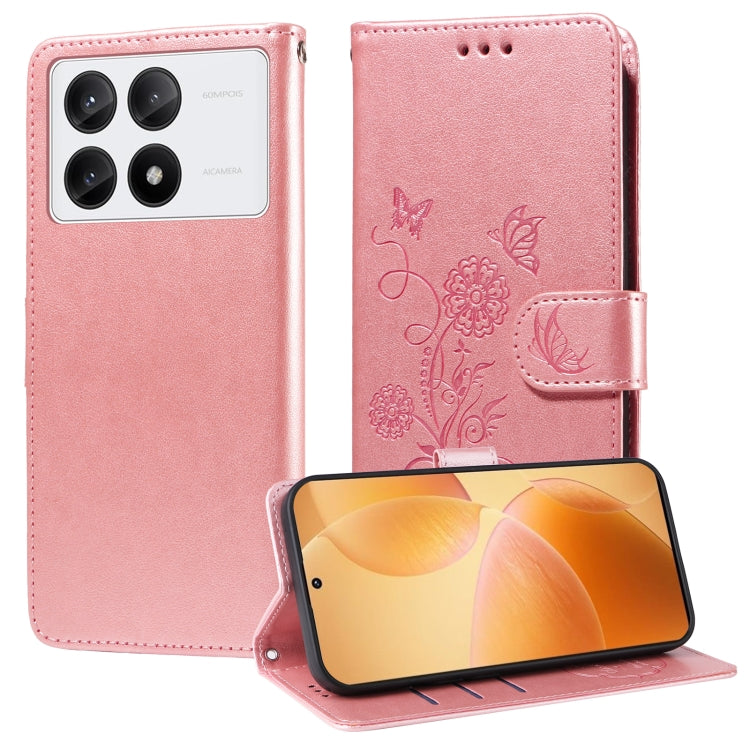 Embossed Butterfly Flowers Leather Phone Case, For Redmi Note 14 5G, For Redmi Note 14 Pro 5G / Note 14 Pro+ 5G, For Redmi 14C, For Redmi K70 Ultra, For Redmi 13 4G / Note 13R, For Redmi K70 / K70 Pro, For Redmi Note 13 Pro 4G, For Redmi 13C 5G / 4G / ...