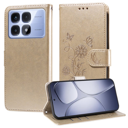 Embossed Butterfly Flowers Leather Phone Case, For Redmi Note 14 5G, For Redmi Note 14 Pro 5G / Note 14 Pro+ 5G, For Redmi 14C, For Redmi K70 Ultra, For Redmi 13 4G / Note 13R, For Redmi K70 / K70 Pro, For Redmi Note 13 Pro 4G, For Redmi 13C 5G / 4G / ...