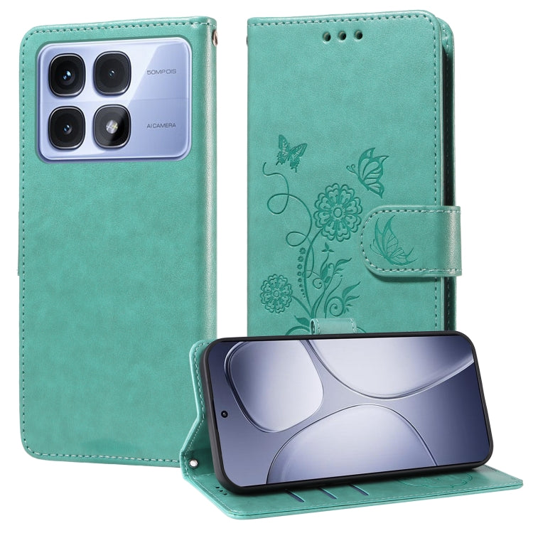 Embossed Butterfly Flowers Leather Phone Case, For Redmi Note 14 5G, For Redmi Note 14 Pro 5G / Note 14 Pro+ 5G, For Redmi 14C, For Redmi K70 Ultra, For Redmi 13 4G / Note 13R, For Redmi K70 / K70 Pro, For Redmi Note 13 Pro 4G, For Redmi 13C 5G / 4G / ...