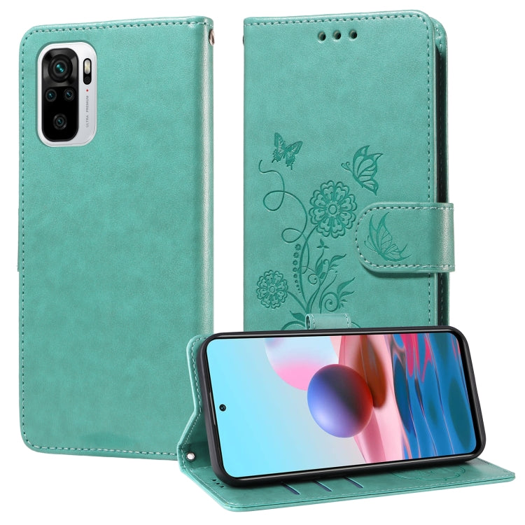Embossed Butterfly Flowers Leather Phone Case, For Redmi Note 12 Explorer / Note 12 Pro+, For Redmi Note 12 Pro 5G Global, For Redmi Note 12 5G Global, For Redmi Note 10 4G India / 10S 4G, For Redmi Note 11 SE 4G India, For Redmi 10 2022 / 10 Prime    ...