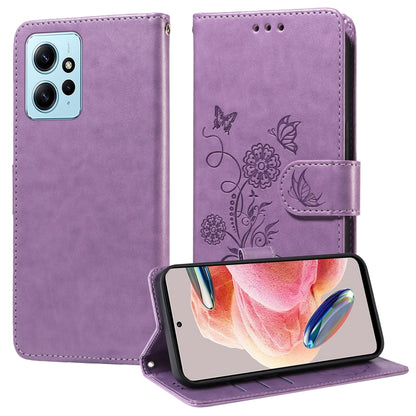 Embossed Butterfly Flowers Leather Phone Case, For Redmi Note 11 Pro 5G / 4G Global, For Redmi Note 12 4G Global, For Redmi A1 4G / A2 4G, For Redmi Note 12 Explorer / Note 12 Pro+, For Redmi Note 12 Pro 5G Global, For Redmi Note 12 5G Global          ...
