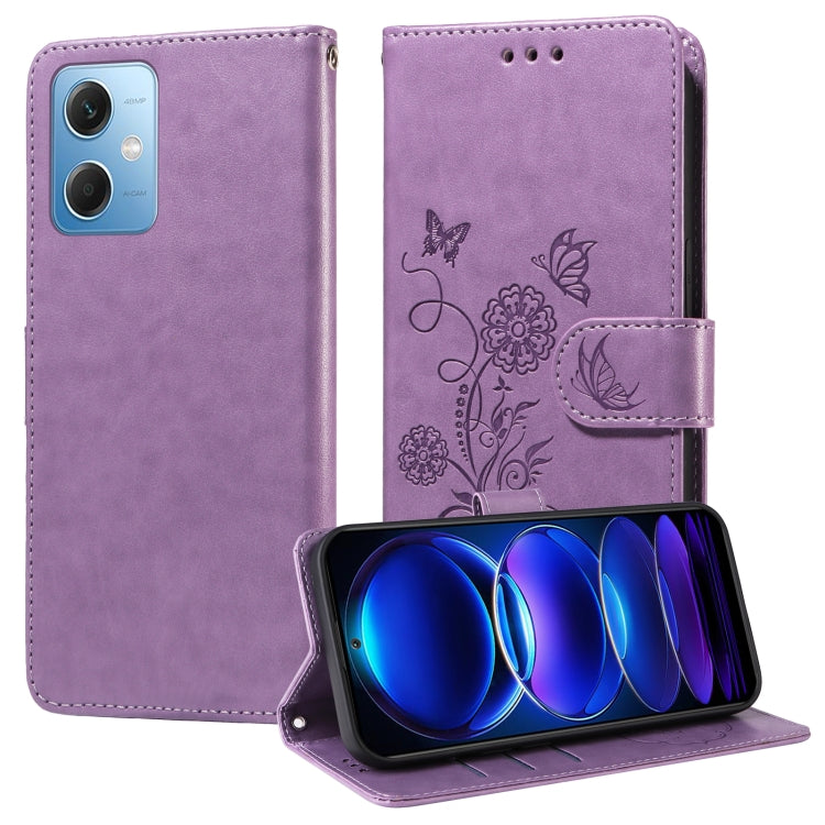 Embossed Butterfly Flowers Leather Phone Case, For Redmi Note 12 Explorer / Note 12 Pro+, For Redmi Note 12 Pro 5G Global, For Redmi Note 12 5G Global, For Redmi Note 10 4G India / 10S 4G, For Redmi Note 11 SE 4G India, For Redmi 10 2022 / 10 Prime    ...