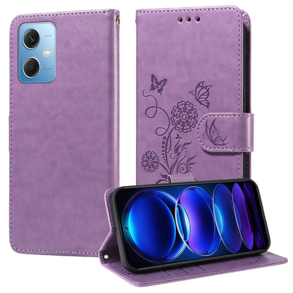 Embossed Butterfly Flowers Leather Phone Case, For Redmi Note 12 Explorer / Note 12 Pro+, For Redmi Note 12 Pro 5G Global, For Redmi Note 12 5G Global, For Redmi Note 10 4G India / 10S 4G, For Redmi Note 11 SE 4G India, For Redmi 10 2022 / 10 Prime    ...