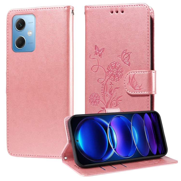 Embossed Butterfly Flowers Leather Phone Case, For Redmi Note 12 Explorer / Note 12 Pro+, For Redmi Note 12 Pro 5G Global, For Redmi Note 12 5G Global, For Redmi Note 10 4G India / 10S 4G, For Redmi Note 11 SE 4G India, For Redmi 10 2022 / 10 Prime    ...