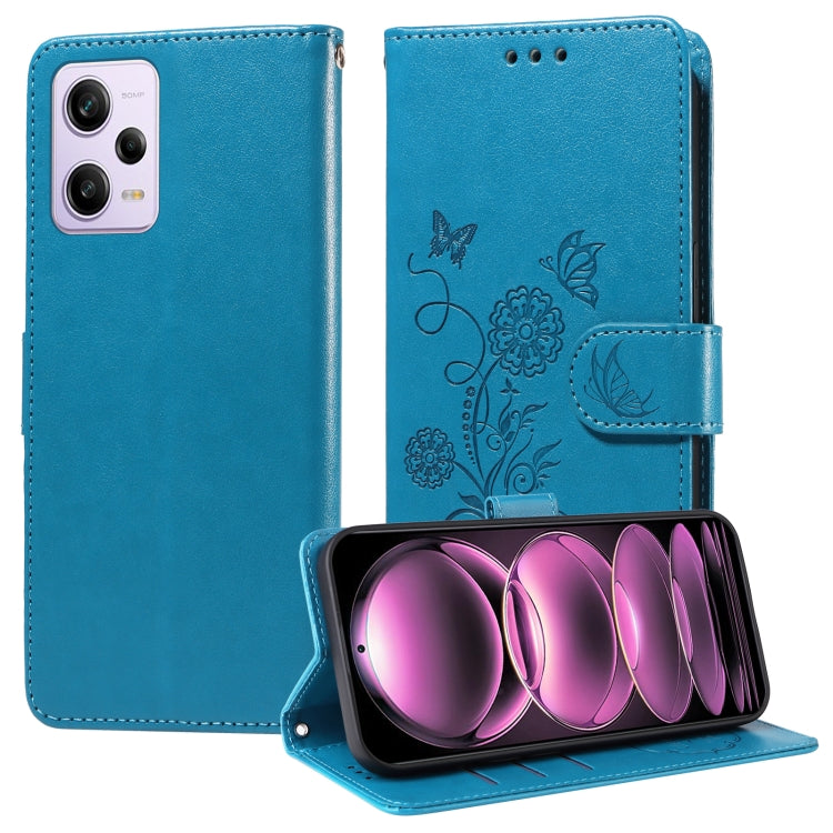 Embossed Butterfly Flowers Leather Phone Case, For Redmi Note 12 Explorer / Note 12 Pro+, For Redmi Note 12 Pro 5G Global, For Redmi Note 12 5G Global, For Redmi Note 10 4G India / 10S 4G, For Redmi Note 11 SE 4G India, For Redmi 10 2022 / 10 Prime    ...
