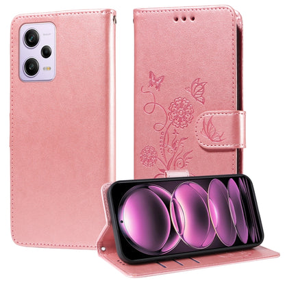 Embossed Butterfly Flowers Leather Phone Case, For Redmi Note 12 Explorer / Note 12 Pro+, For Redmi Note 12 Pro 5G Global, For Redmi Note 12 5G Global, For Redmi Note 10 4G India / 10S 4G, For Redmi Note 11 SE 4G India, For Redmi 10 2022 / 10 Prime    ...