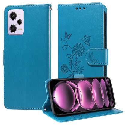 Embossed Butterfly Flowers Leather Phone Case, For Redmi Note 12 Explorer / Note 12 Pro+, For Redmi Note 12 Pro 5G Global, For Redmi Note 12 5G Global, For Redmi Note 10 4G India / 10S 4G, For Redmi Note 11 SE 4G India, For Redmi 10 2022 / 10 Prime    ...