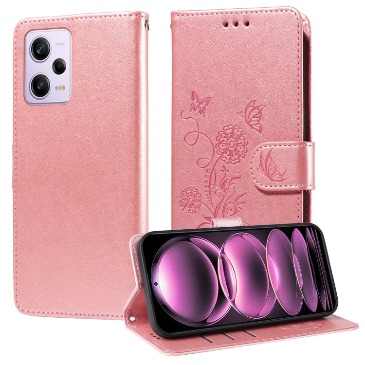 Embossed Butterfly Flowers Leather Phone Case, For Redmi Note 12 Explorer / Note 12 Pro+, For Redmi Note 12 Pro 5G Global, For Redmi Note 12 5G Global, For Redmi Note 10 4G India / 10S 4G, For Redmi Note 11 SE 4G India, For Redmi 10 2022 / 10 Prime    ...