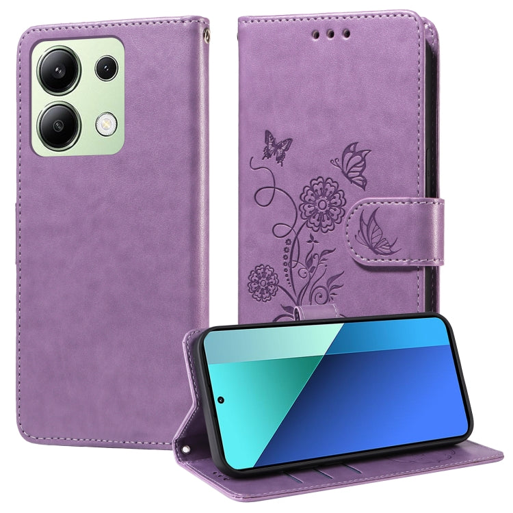 Embossed Butterfly Flowers Leather Phone Case, For Redmi Note 14 5G, For Redmi Note 14 Pro 5G / Note 14 Pro+ 5G, For Redmi 14C, For Redmi K70 Ultra, For Redmi 13 4G / Note 13R, For Redmi K70 / K70 Pro, For Redmi Note 13 Pro 4G, For Redmi 13C 5G / 4G / ...