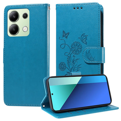 Embossed Butterfly Flowers Leather Phone Case, For Redmi Note 14 5G, For Redmi Note 14 Pro 5G / Note 14 Pro+ 5G, For Redmi 14C, For Redmi K70 Ultra, For Redmi 13 4G / Note 13R, For Redmi K70 / K70 Pro, For Redmi Note 13 Pro 4G, For Redmi 13C 5G / 4G / ...