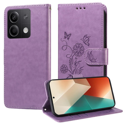 Embossed Butterfly Flowers Leather Phone Case, For Redmi Note 14 5G, For Redmi Note 14 Pro 5G / Note 14 Pro+ 5G, For Redmi 14C, For Redmi K70 Ultra, For Redmi 13 4G / Note 13R, For Redmi K70 / K70 Pro, For Redmi Note 13 Pro 4G, For Redmi 13C 5G / 4G / ...