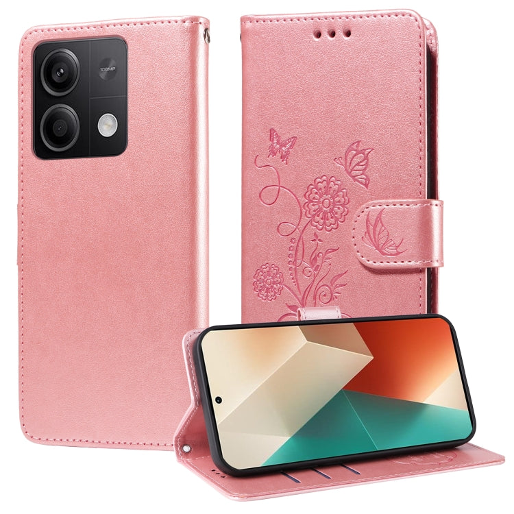 Embossed Butterfly Flowers Leather Phone Case, For Redmi Note 14 5G, For Redmi Note 14 Pro 5G / Note 14 Pro+ 5G, For Redmi 14C, For Redmi K70 Ultra, For Redmi 13 4G / Note 13R, For Redmi K70 / K70 Pro, For Redmi Note 13 Pro 4G, For Redmi 13C 5G / 4G / ...
